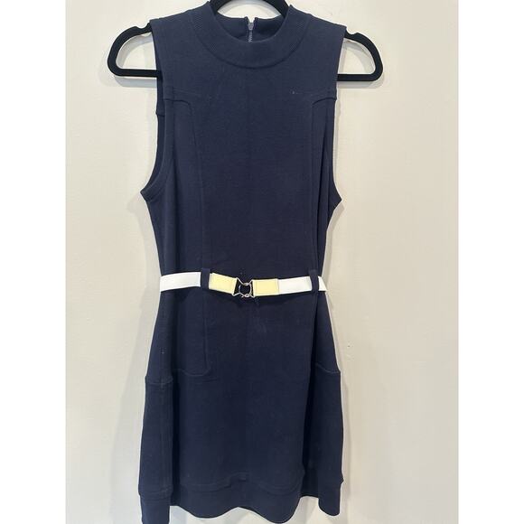 Alice + Olivia Coley Crew Neck Knit Short Belted Dress Size Small 2005 - Picture 2 of 7